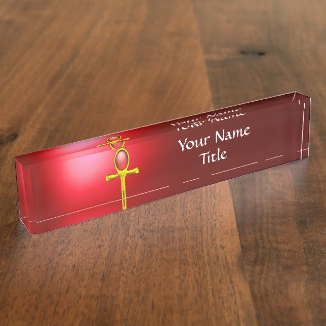 PORTE-NOM RED TALISMAN, (Taille)