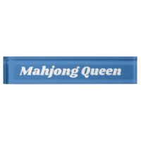 Reine du Mahjong en bleu clair
