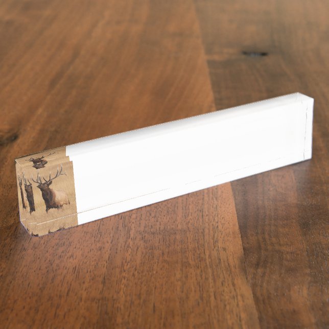 Porte-nom remplissage d'élans (Taille)