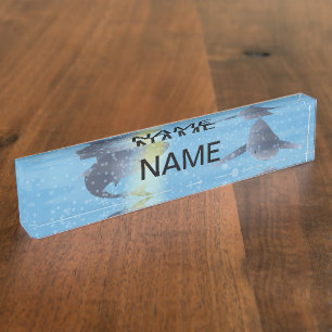 Porte-nom Requins