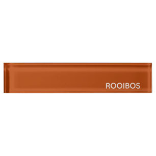 Porte-nom Rooibos rouge brun nom