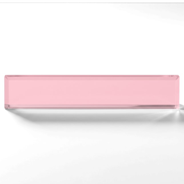 Porte-nom rose (Devant)