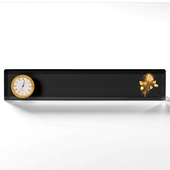 Porte-nom Rose d'or ( rose d'or ) (Devant)