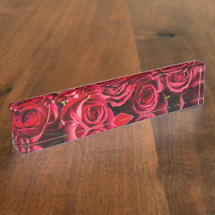 Porte-nom Roses rouges