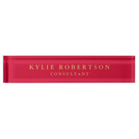 Rouge Cerise & Or Couleurs Professionnel Tendance