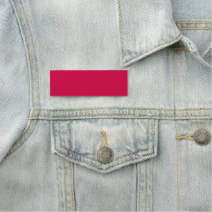 Porte-nom Rouge rubis uni couleur uni amaranthe