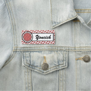 Porte-nom Ruban aux fleurs roses par Kenneth Yoncich