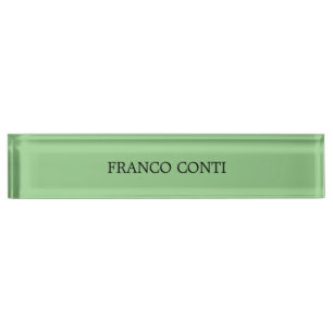 Porte-nom Sage Vert minimaliste Plain Moderne