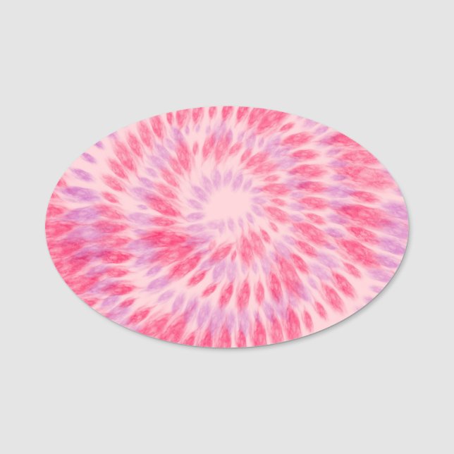 Porte-nom Saint Valentin's Tie Dye Motif, Saint Valentin Cad (Devant)