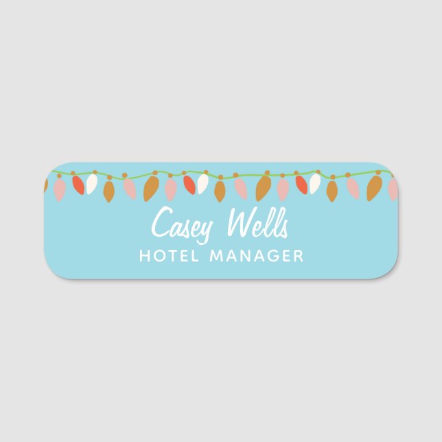 Porte-nom Salon de Noël (Devant)