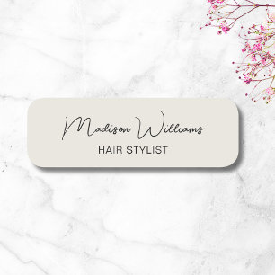 Porte-nom Salon moderne Hair Stylist