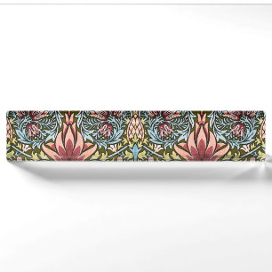 Porte-nom Schéma floral William Morris Snakeshead