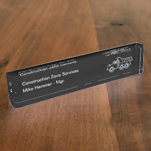 Porte-nom Services de construction moderne