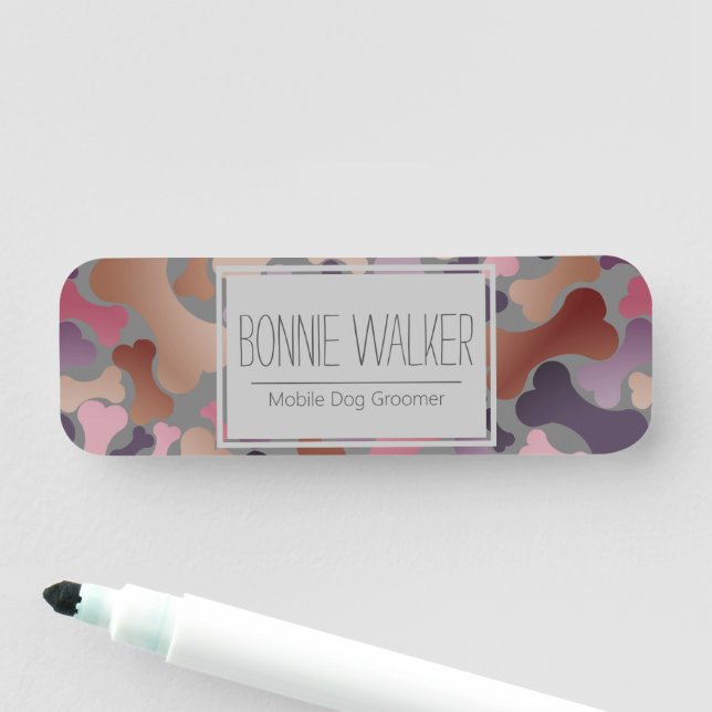 Porte-nom services pour animaux de chiens (En situation)