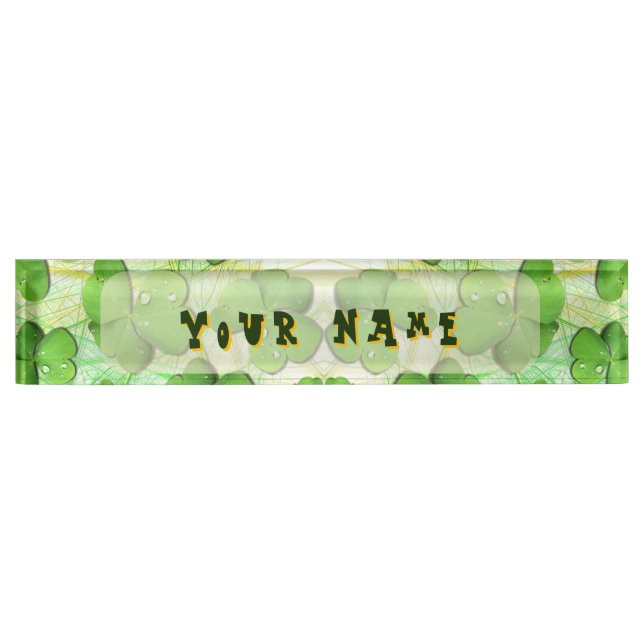Porte-nom Shamrock vert St Patrick iPhone 5 Coque-Mate (Devant)