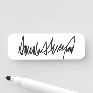 Porte-nom Signature Trump 