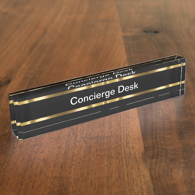 Porte-nom Signe chic de concierge (Taille)