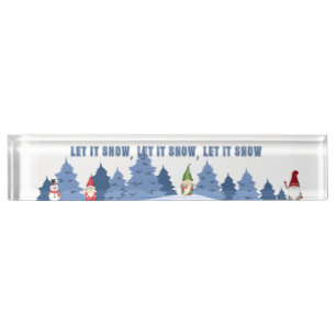 Porte-nom Signe de Noël pour le bureau ou la maison