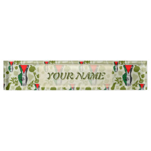 Porte-nom Signe de victoire à la main Résistance Symbole Tri