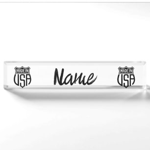 Porte-nom Signet Fabriqué aux États-Unis Thunder_Cove