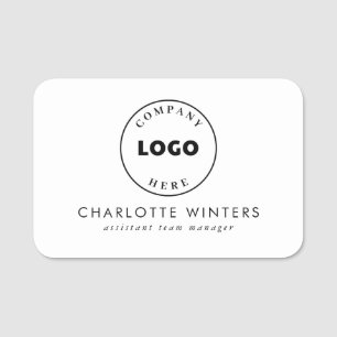 Porte-nom Simple Business Logo Corporate Conference