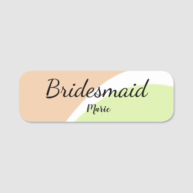 Porte-nom SIMPLE MINIMAL ajouter votre nom bridesmaid C pers (Devant)