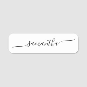 Porte-nom Simple Swash Signature Script