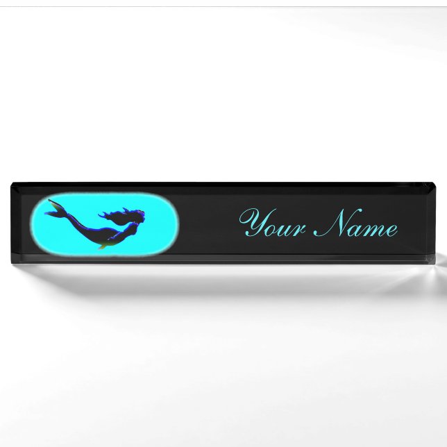 Porte-nom sirène sous-marine de natation (Devant)