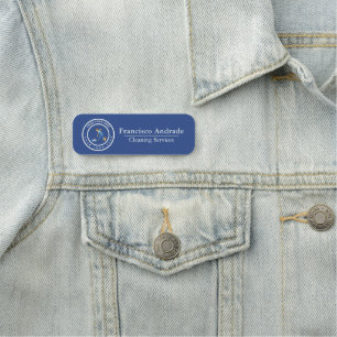 Porte-nom Société de nettoyage Service de nettoyage à logo