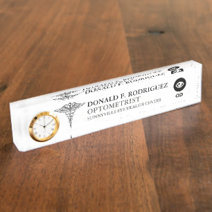 Porte-nom Spécialiste en oeil de l'optométriste  