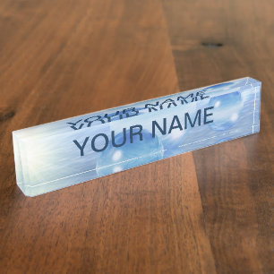 Porte-nom Sphères de verre