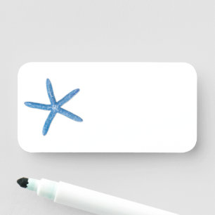 Porte-nom Starfish bleu