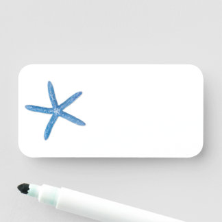 Porte-nom Starfish bleu