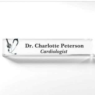 Porte-nom Stethoscope Custom Doctor