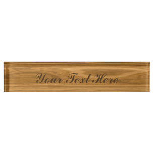 Porte-nom Style en bois élégant de grain