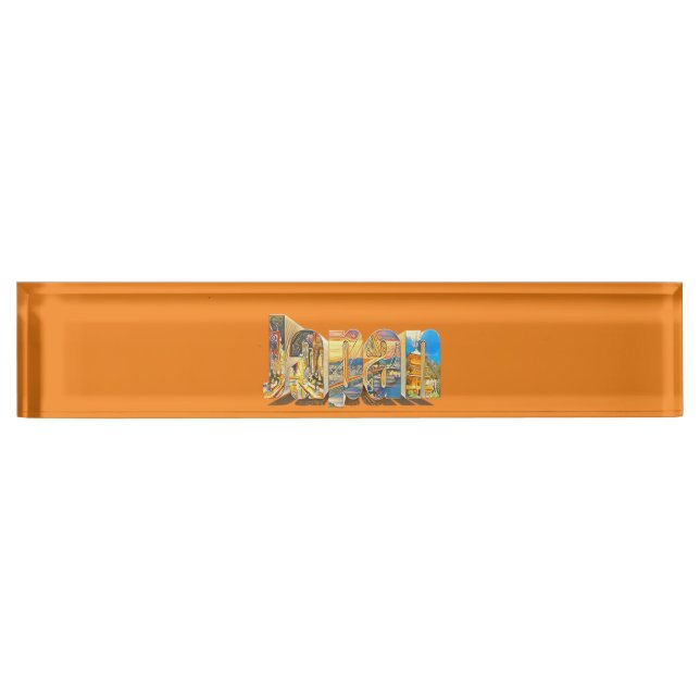 Porte-nom Style Vintage japonais authentique (Devant)