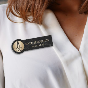 Porte-nom Styliste de cheveux Salon de beauté moderne en ma
