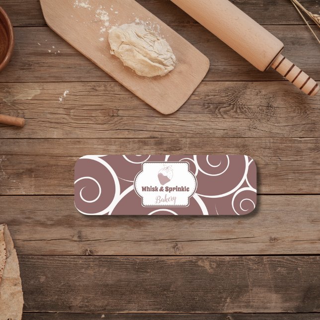 Porte-nom Sucre Boulangerie Boutique Gâteaux Sur Mesure Choc (Créateur téléchargé)