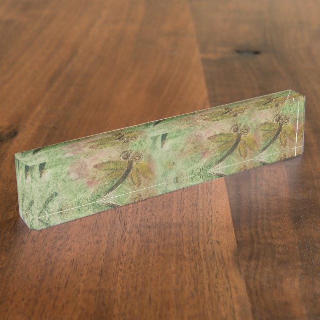 Porte-nom Sucrerie de coton de libellule (Taille)