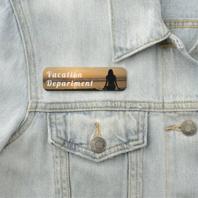 Porte-nom Sunset Over (En situation)