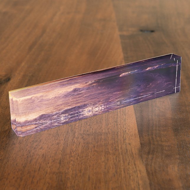 Porte-nom Sur l'horizon du Fractalscape infini (Taille)