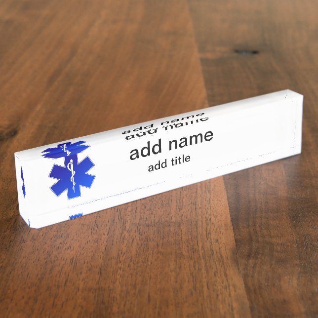 Porte-nom Symbole de Medical EMS (Taille)