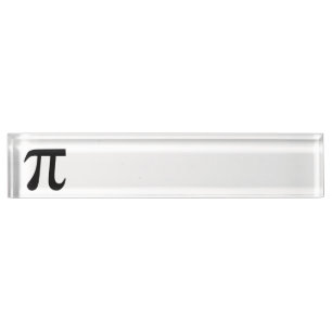 Porte-nom Symbole Pi