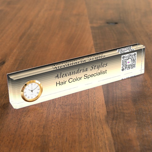 Porte-nom Table d'hôtes Spa de salon personnalisable (Taille)