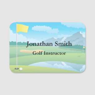 Porte-nom Tag de la conception du terrain de golf