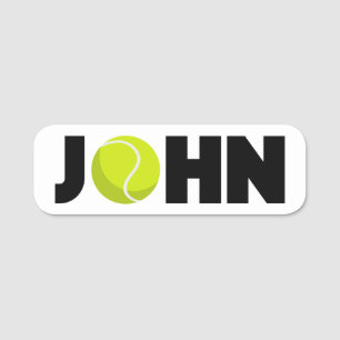 Porte-nom Tag de nom John Tennis