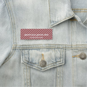 Porte-nom Tags de l'enseignant et du bureau. Moderne. Doré. 