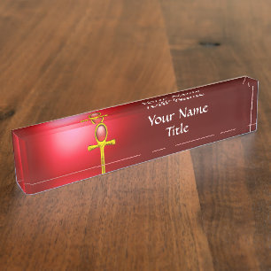 PORTE-NOM TALISMAN ROUGE,
