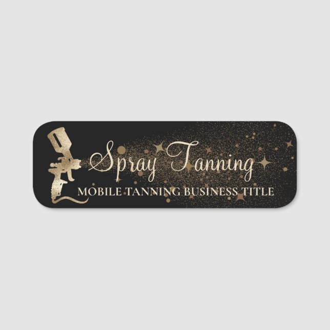 Porte-nom Tanning Girl Spray Airbrush (Devant)
