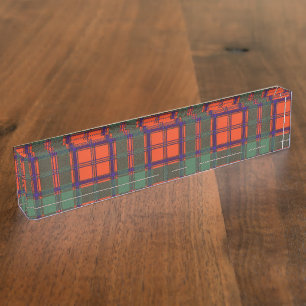 Porte-nom Tartan écossais de kilt de plaid de clan de